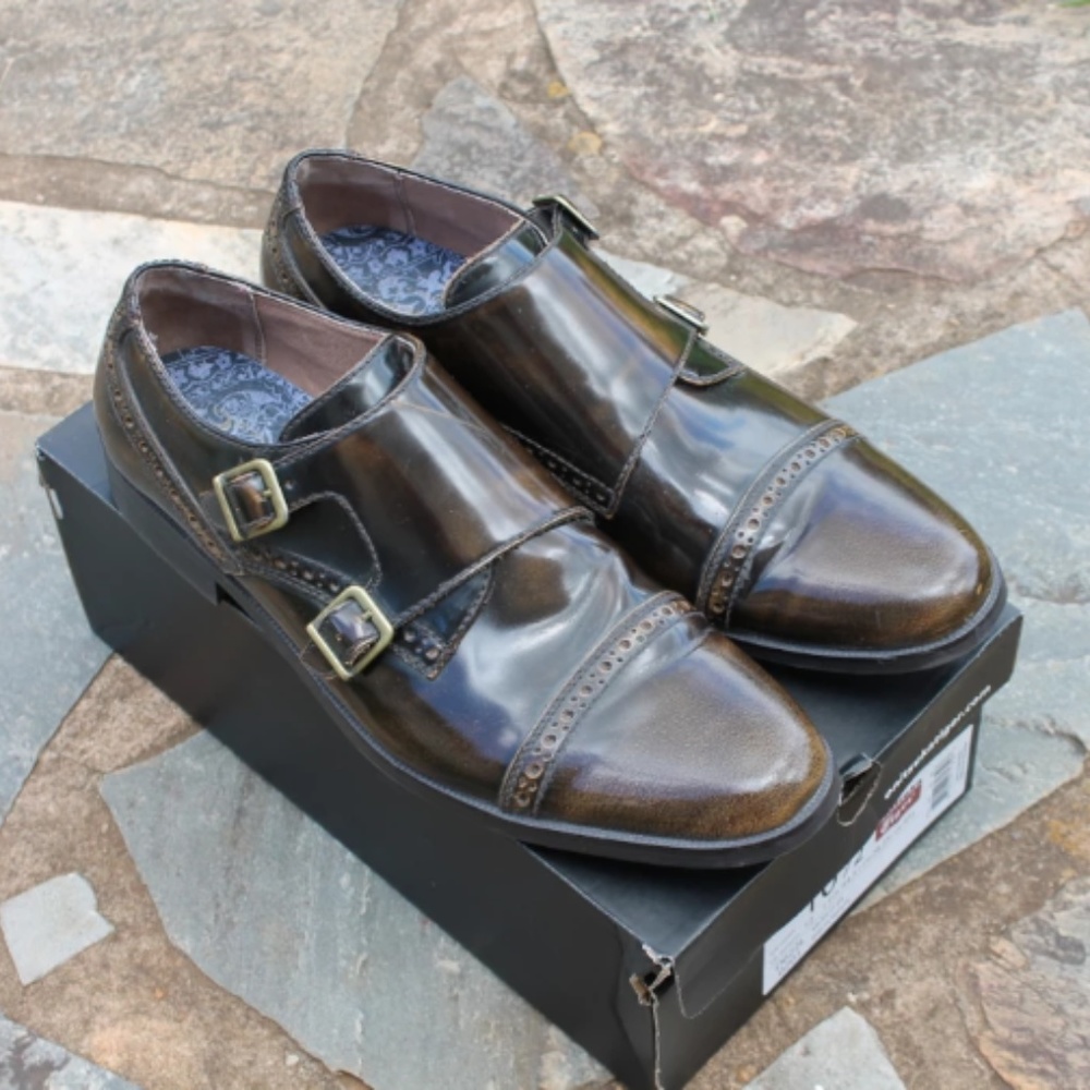 Original Penguin Monk Strap Cap Toe size 10.5